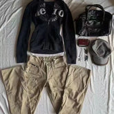 LIZAKOSHT  -  Grunge American Retro Jacket Vintage Design Black Hooded Sweatshirt Spring Autumn Y2k Clothing Slim Tops Letter Sweatshirts New